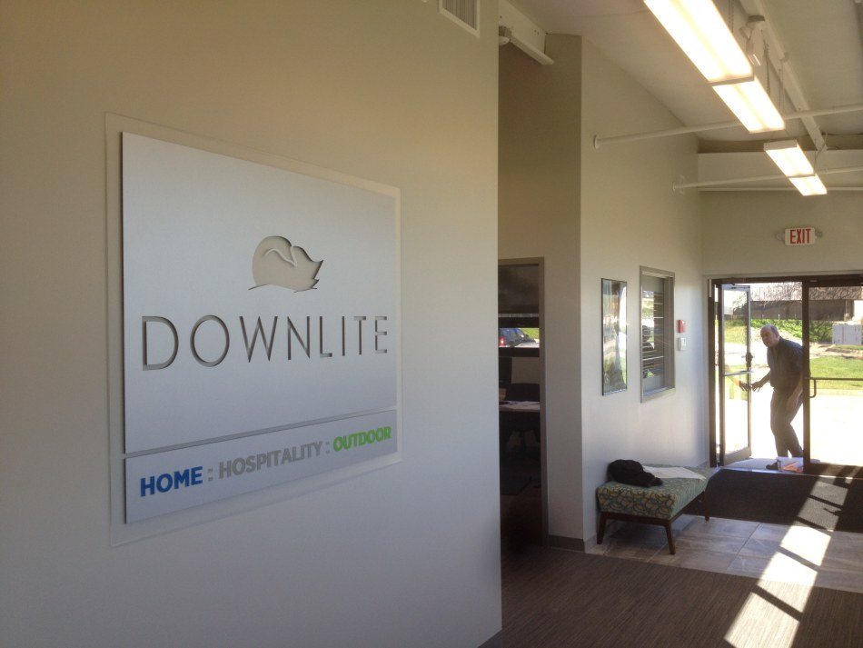 A sign made for Downlite by Hightech Signs