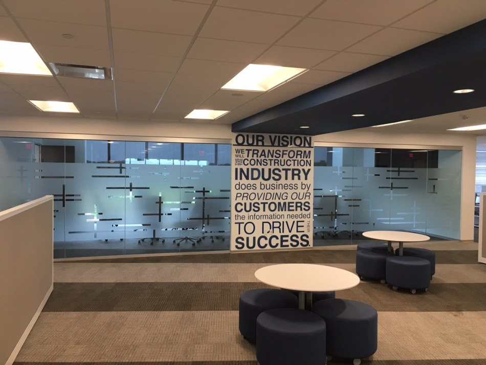 A sign made for Construct Connect (iSqFt) by Hightech Signs