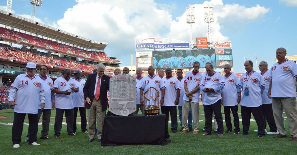 A sign made for Cincinnati Reds by Hightech Signs